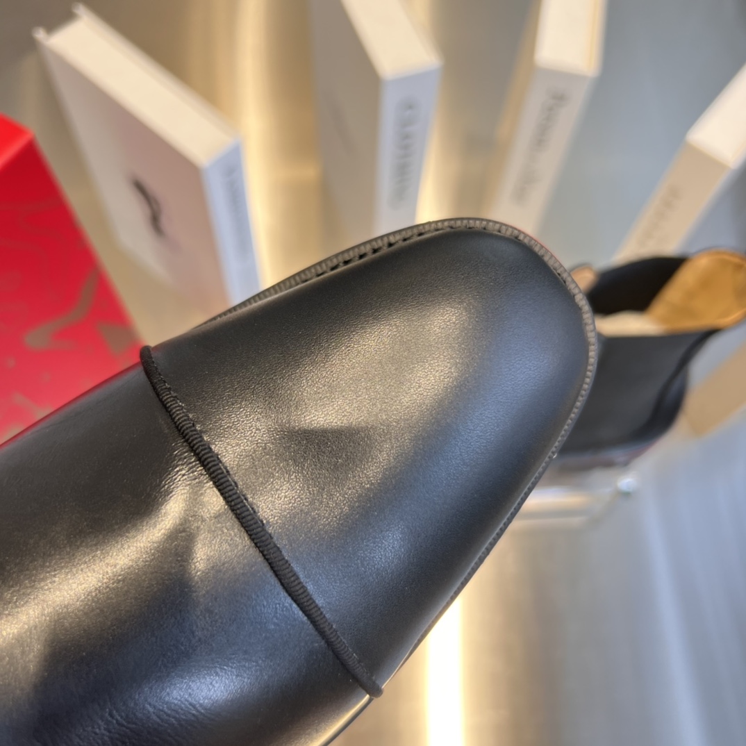 Christian Louboutin Leather Ankle Boots - DopestKickz