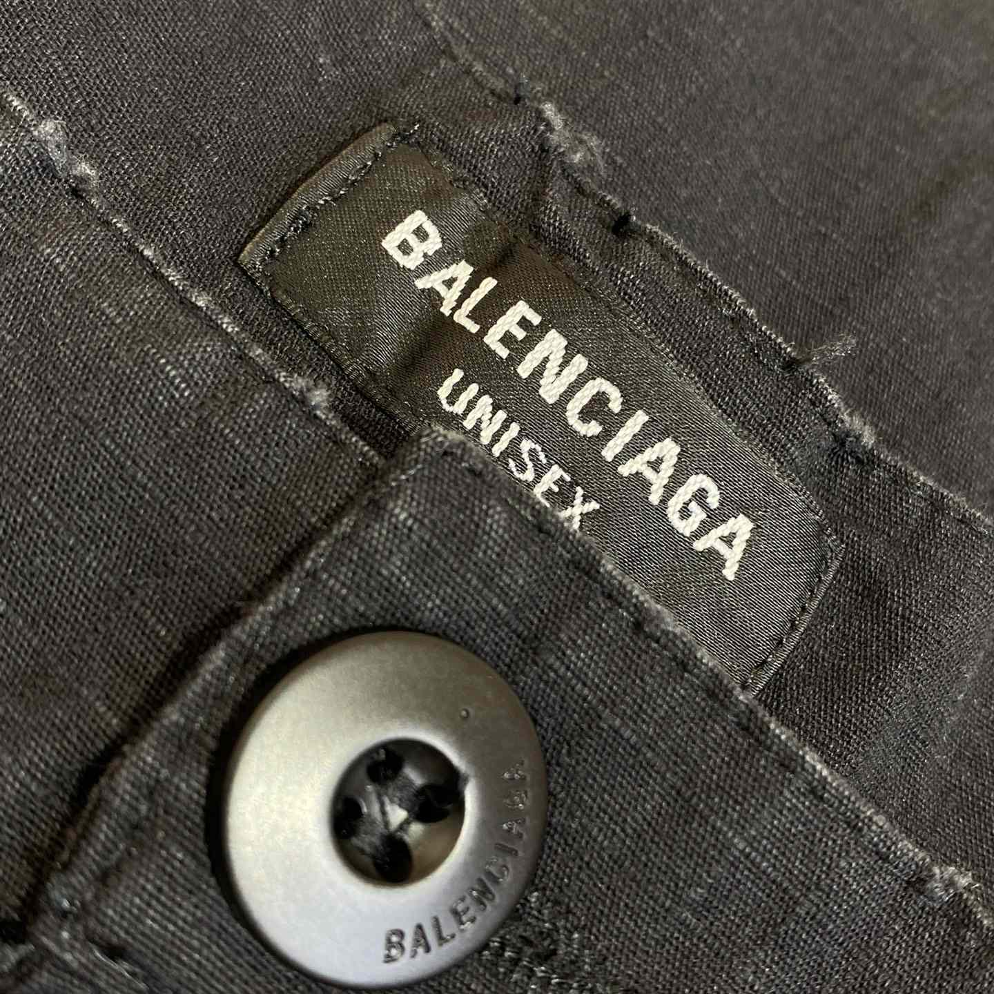 Balenciaga Large Cargo Pants In Black - DopestKickz
