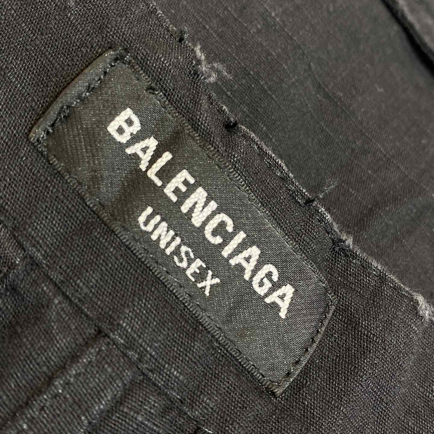 Balenciaga Large Cargo Pants In Black - DopestKickz