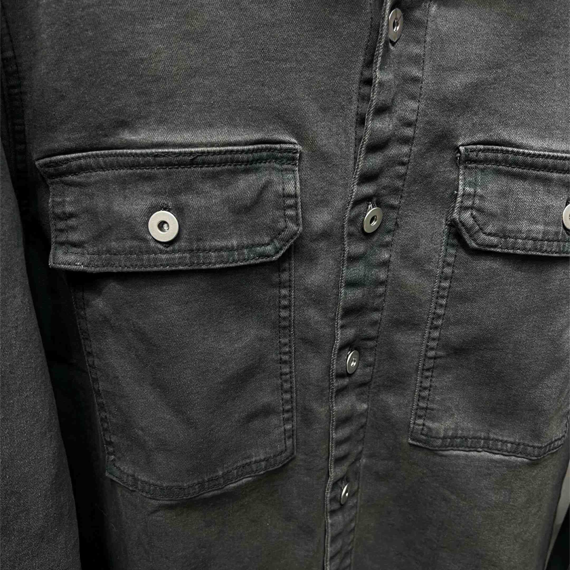 Rick Owens DRKSHDW Garment-dyed Shirt Jacket - DopestKickz