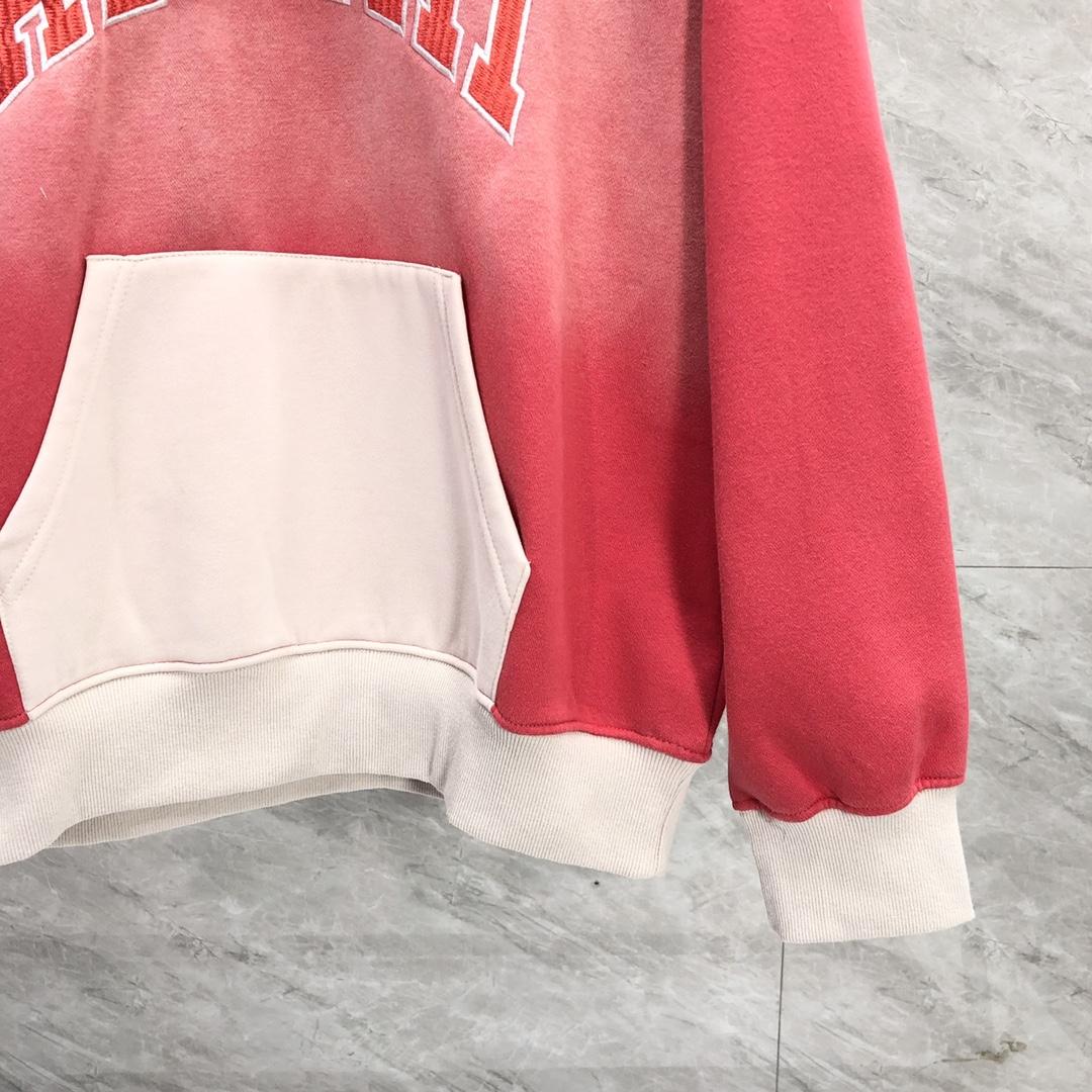Amiri  Red 'Amiri' Vintage Oversized Hoodie - DopestKickz