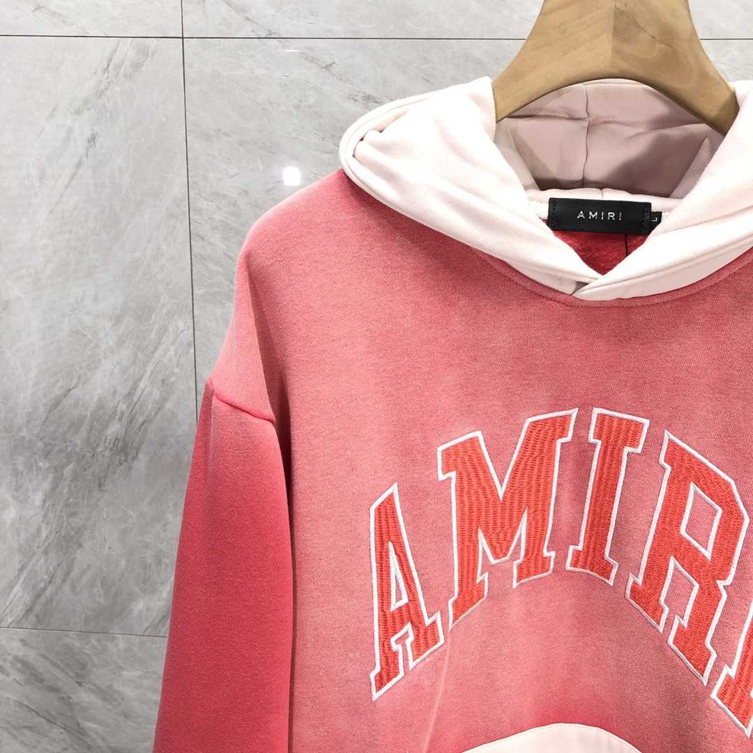 Amiri  Red 'Amiri' Vintage Oversized Hoodie - DopestKickz
