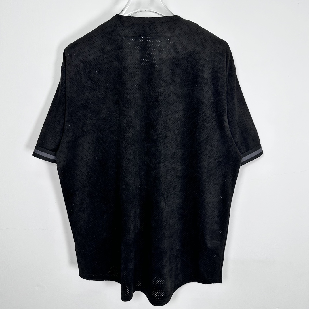 Supreme Ultrasuede Mesh Baseball Jersey - DopestKickz