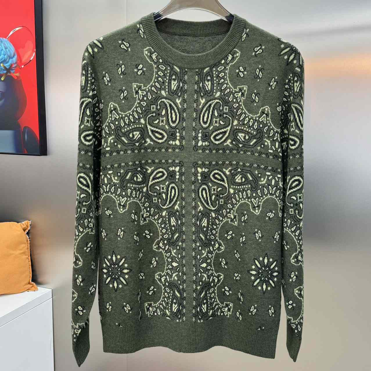 Amiri Bandana Knit Hoodie - DopestKickz