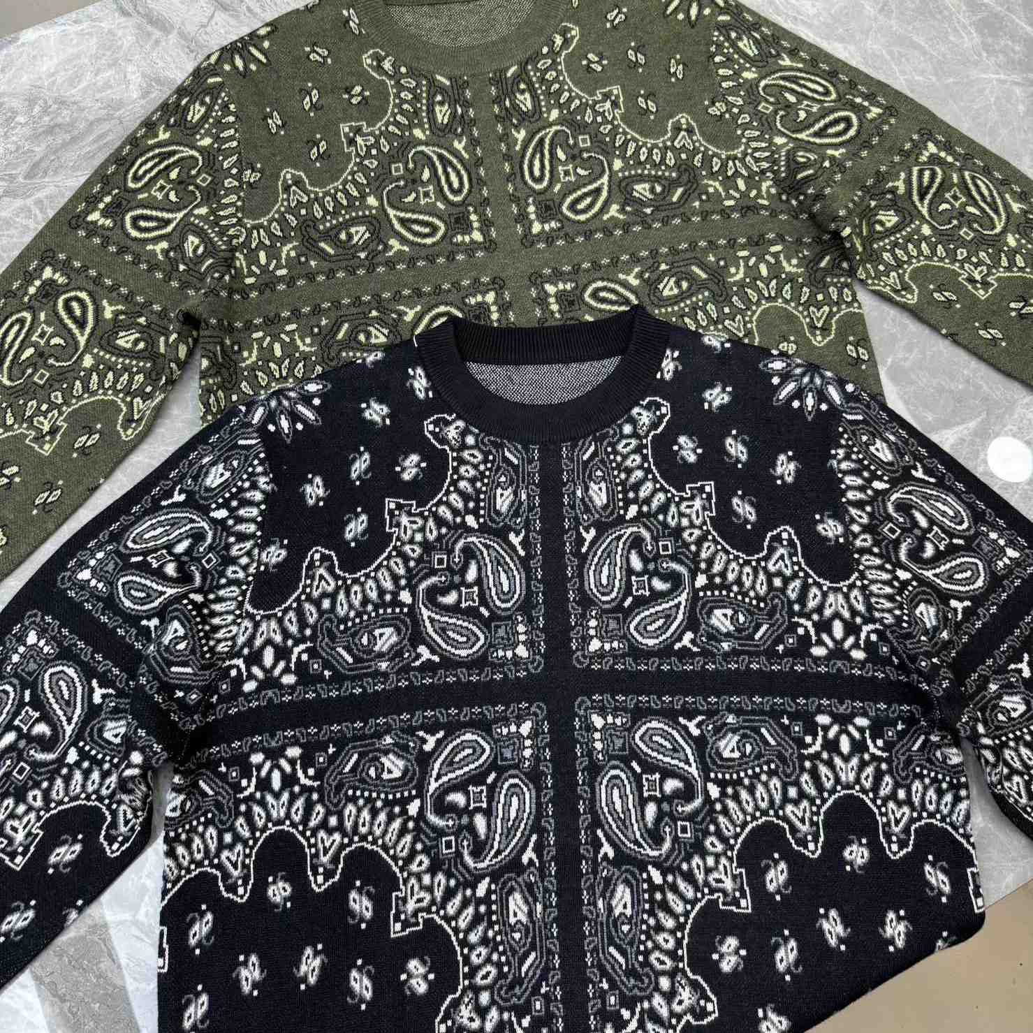 Amiri Bandana Knit Hoodie - DopestKickz