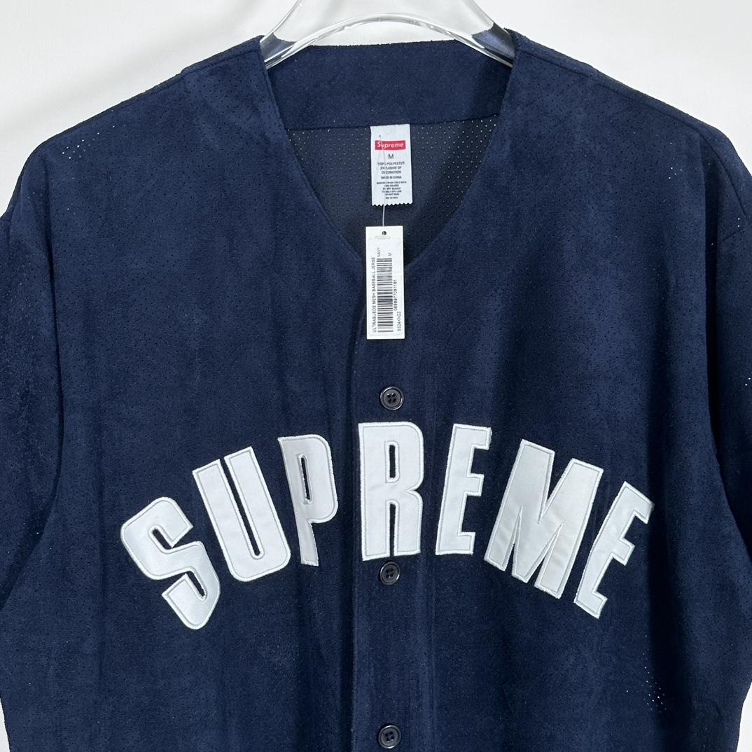 Supreme Ultrasuede Mesh Baseball Jersey - DopestKickz