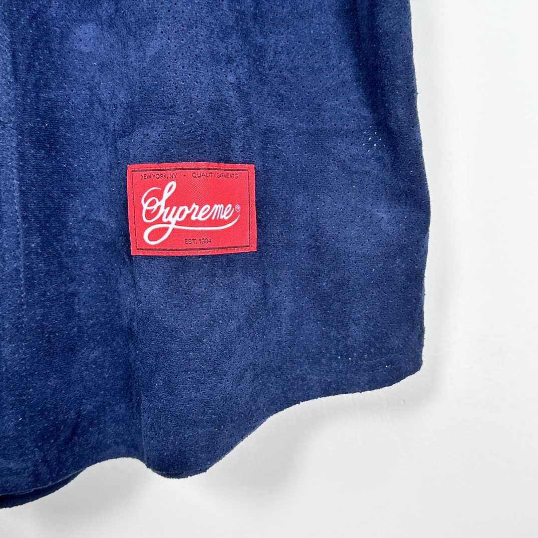 Supreme Ultrasuede Mesh Baseball Jersey - DopestKickz