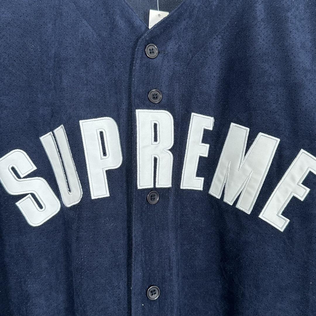 Supreme Ultrasuede Mesh Baseball Jersey - DopestKickz