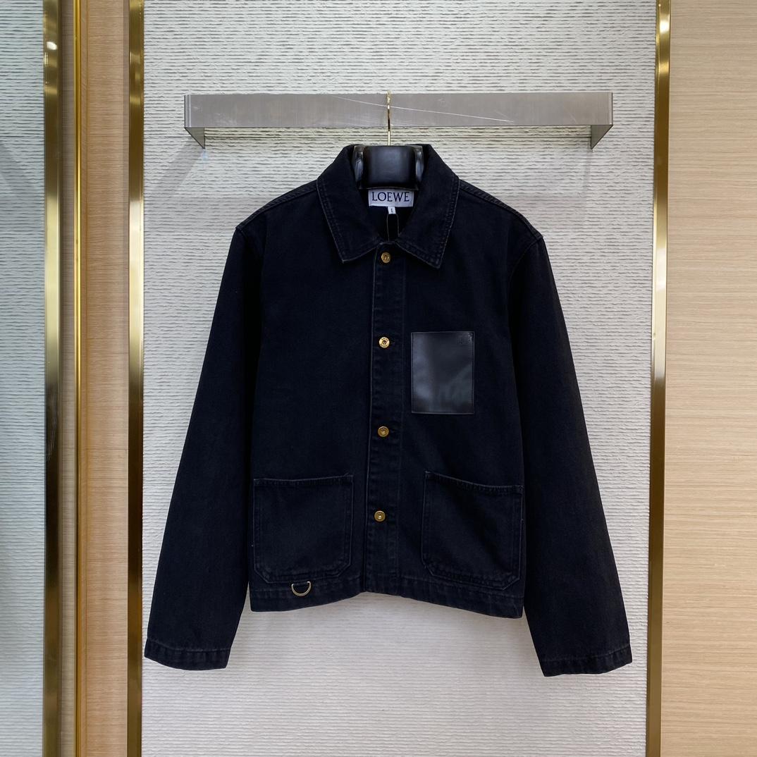 Loewe Black Workwear Jacket - DopestKickz