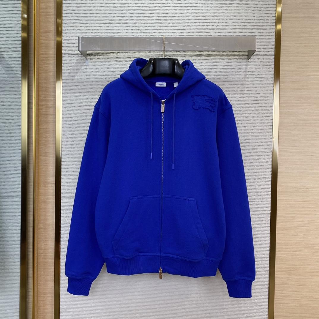 Burberry Cotton Zip Hoodie - DopestKickz