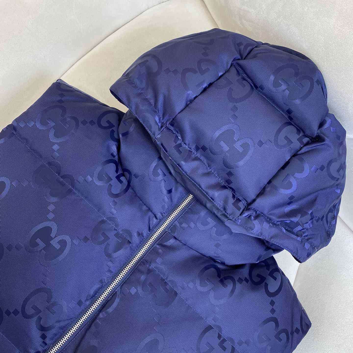 Gucci Jumbo GG Canvas Down Vest - DopestKickz