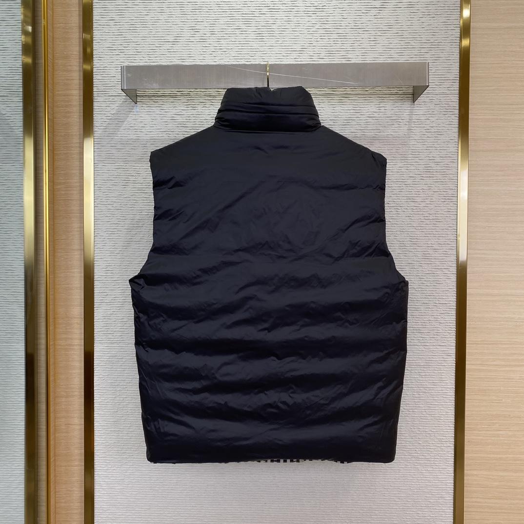 Fendi FF Stripe Reversible Padded Gilet - DopestKickz