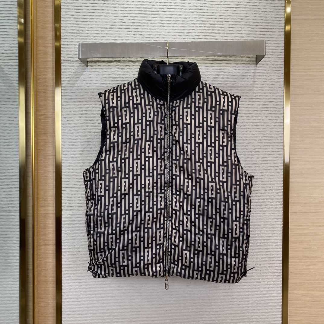 Fendi FF Stripe Reversible Padded Gilet - DopestKickz