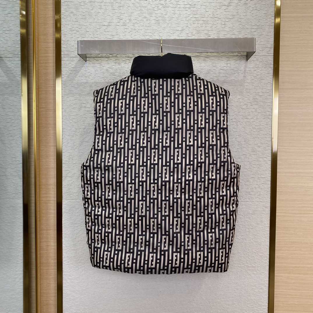 Fendi FF Stripe Reversible Padded Gilet - DopestKickz