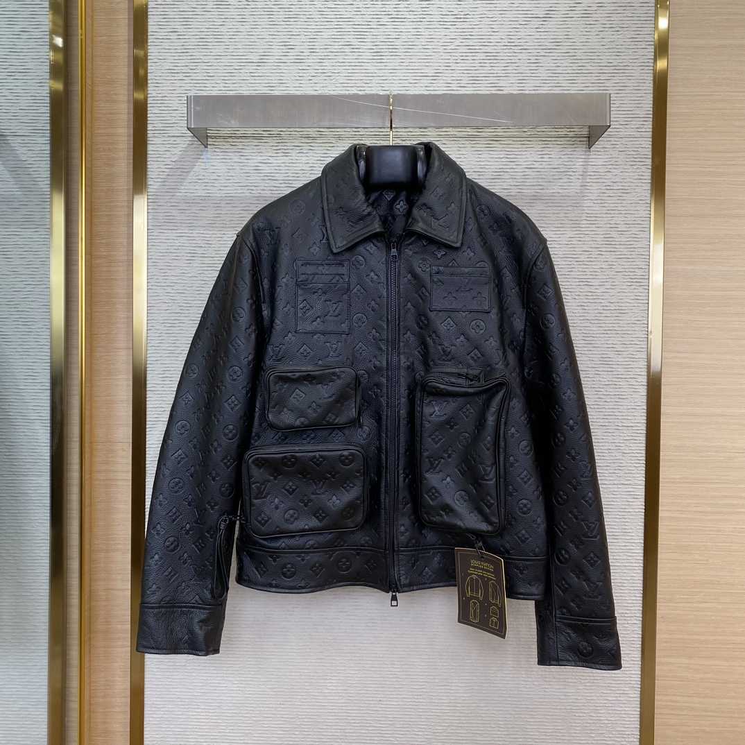Louis Vuitton Monogram Embossed Utility Jacket    - DopestKickz