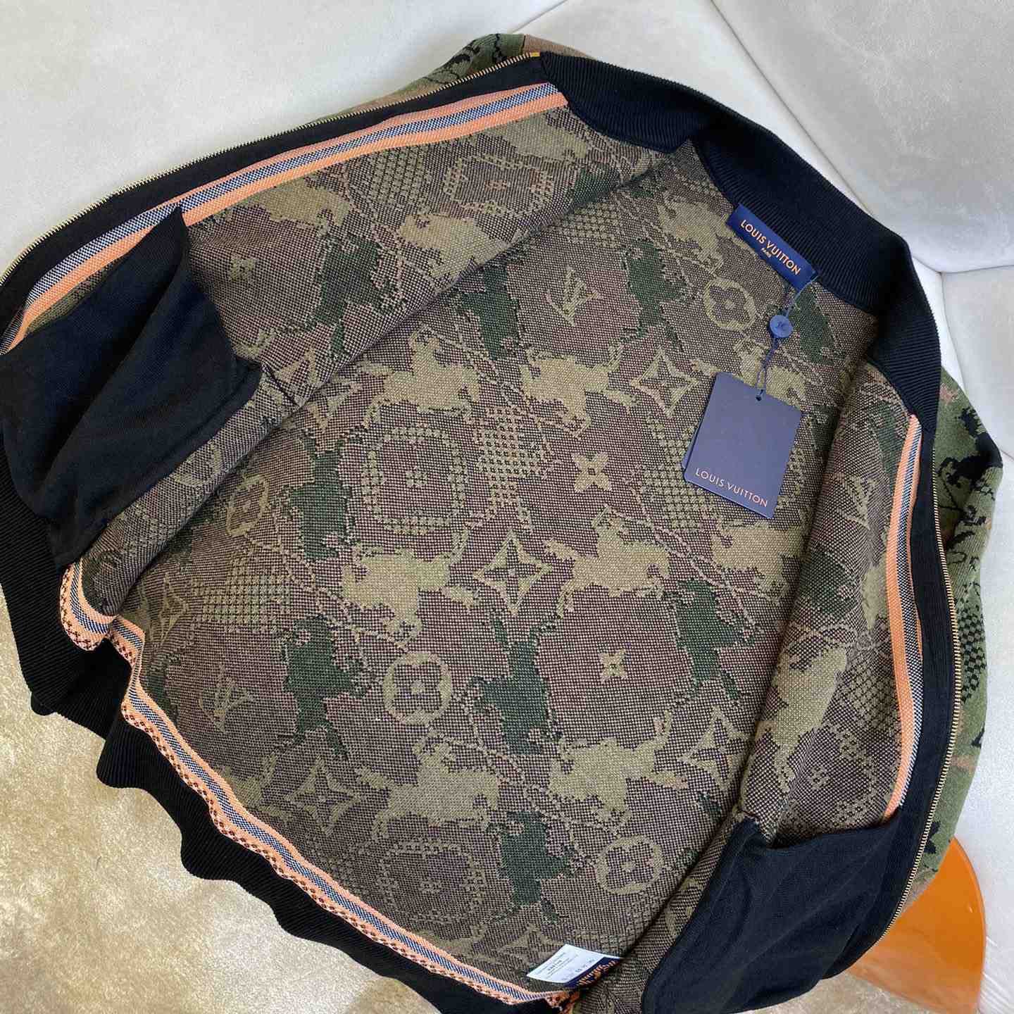 Louis Vuitton Jacquard Wool Bomber Blouson   1AFXSB - DopestKickz