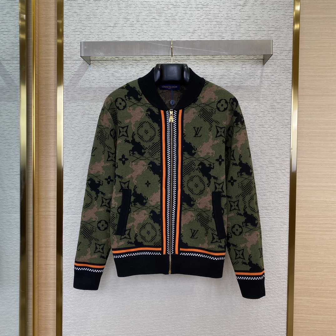 Louis Vuitton Jacquard Wool Bomber Blouson   1AFXSB - DopestKickz