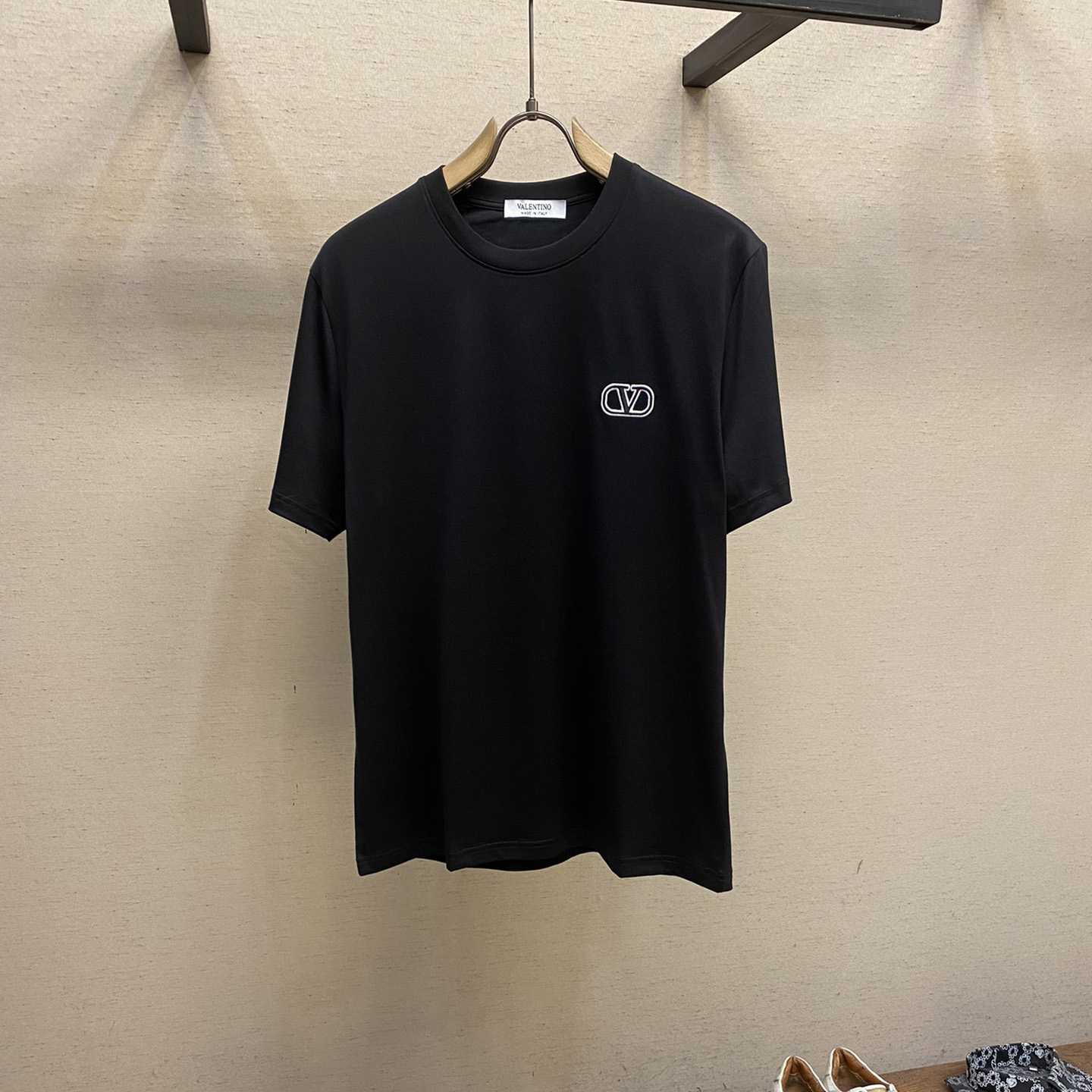  Valenti Cotton T-shirt with VLogo Signature Patch - DopestKickz