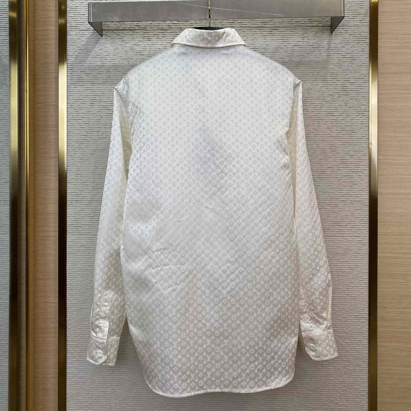 Louis Vuitton Monogram Long-Sleeved Silk Shirt - DopestKickz