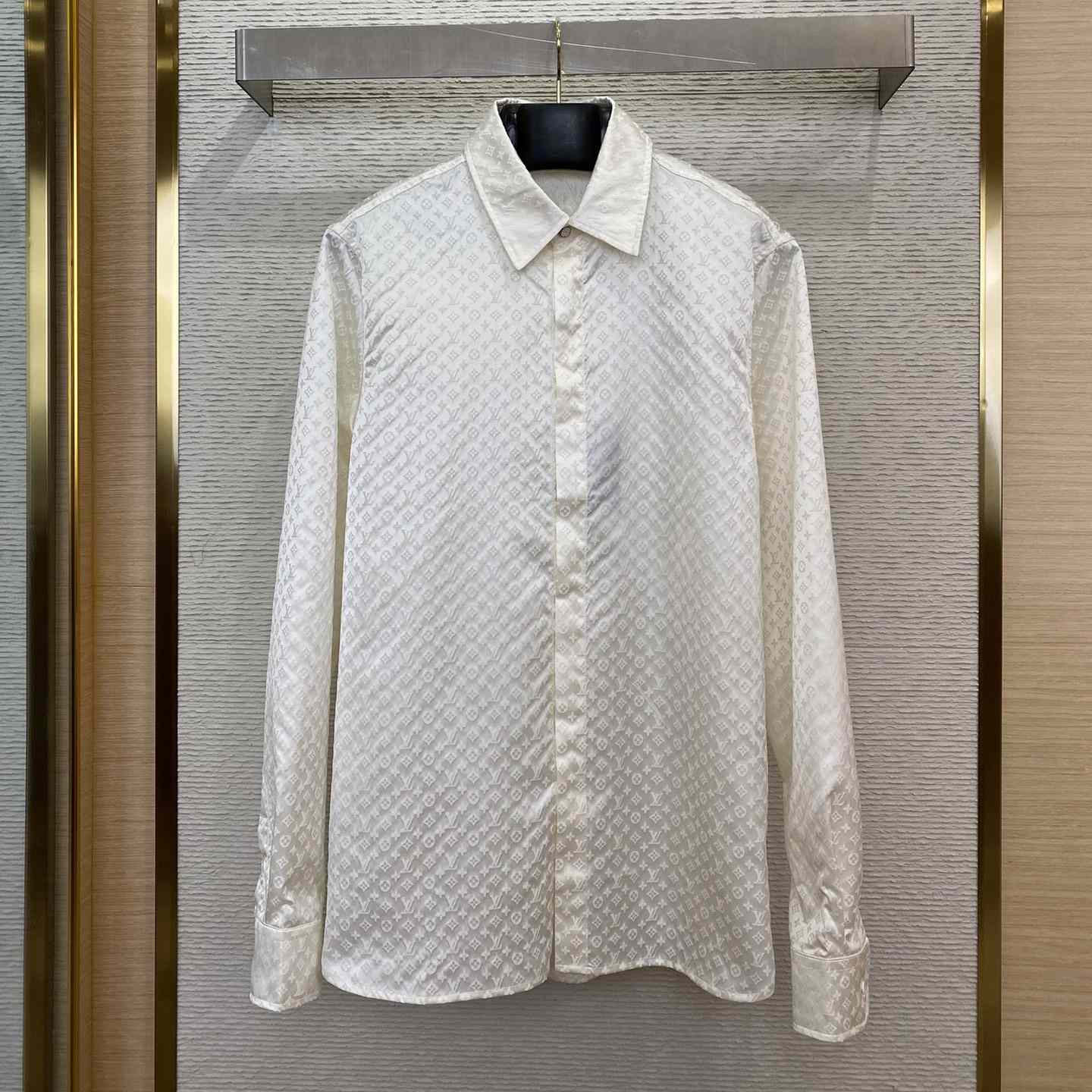 Louis Vuitton Monogram Long-Sleeved Silk Shirt - DopestKickz
