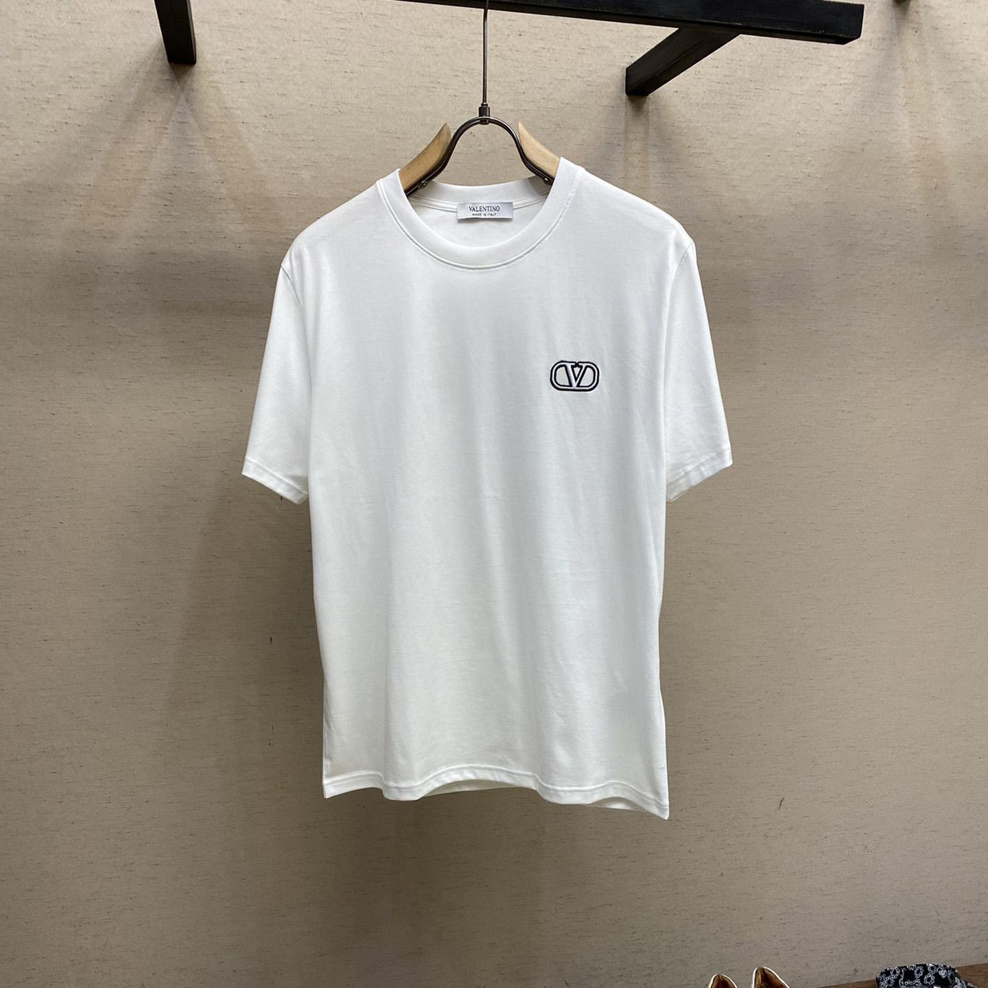  Valenti Cotton T-shirt with VLogo Signature Patch - DopestKickz