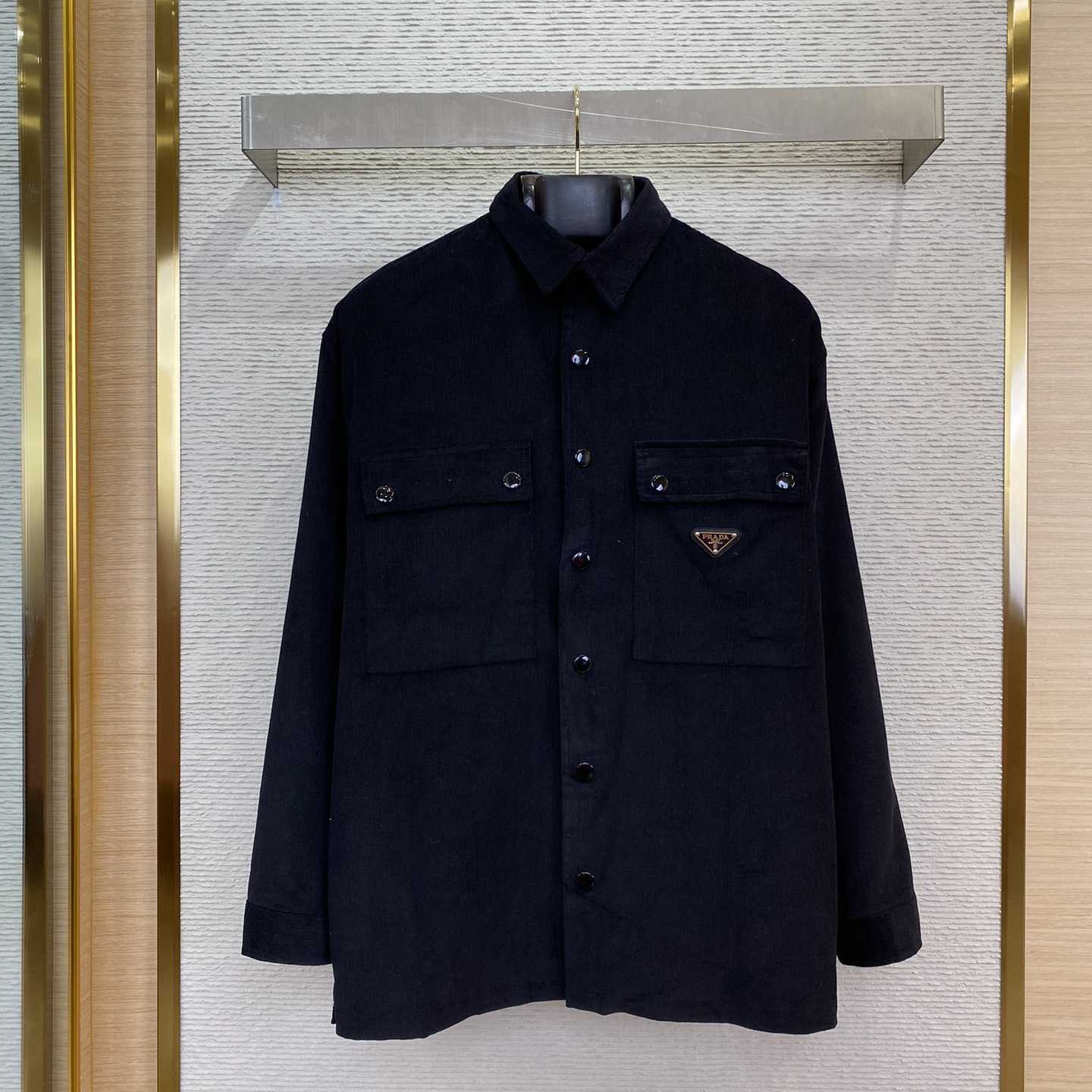 Prada Pinwale Corduroy Shirt - DopestKickz
