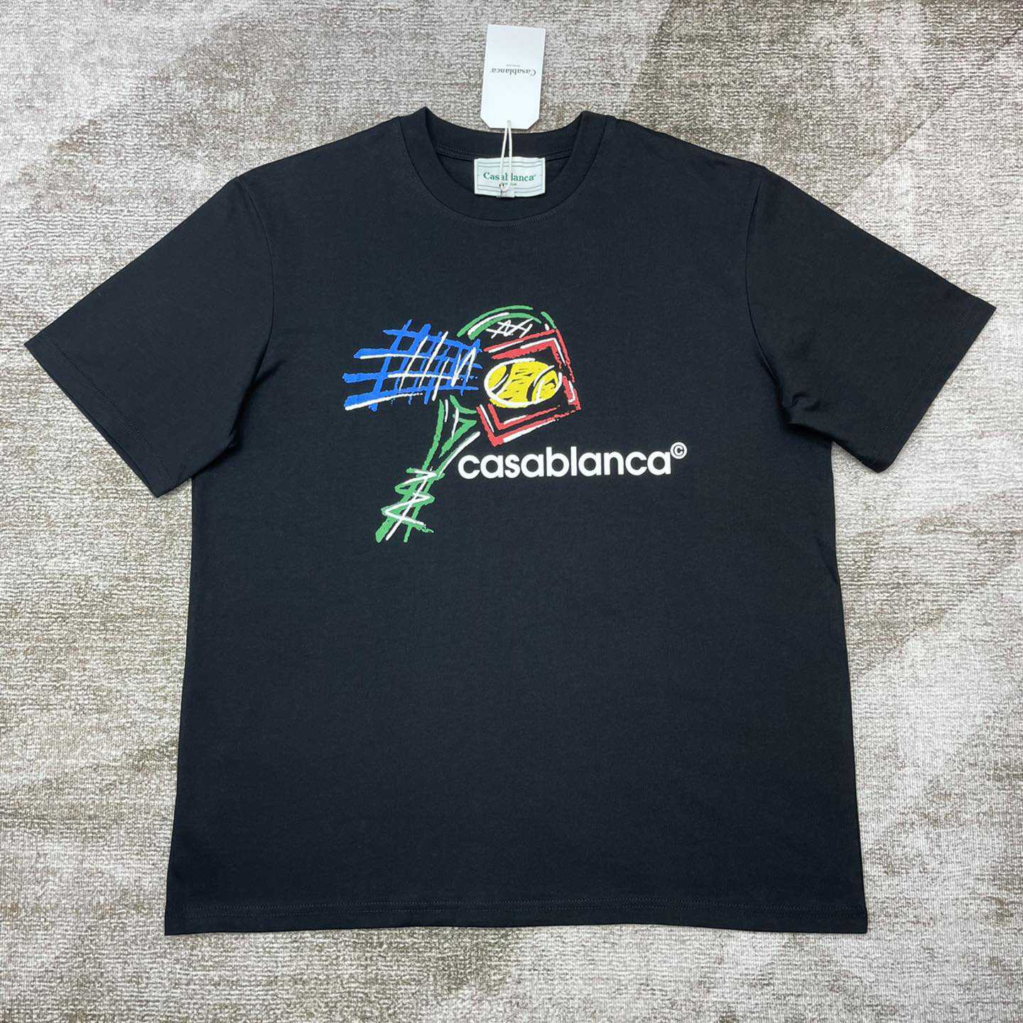 Casablanca Croquis De Tennis Screen Printed T-shirt   C899 - DopestKickz
