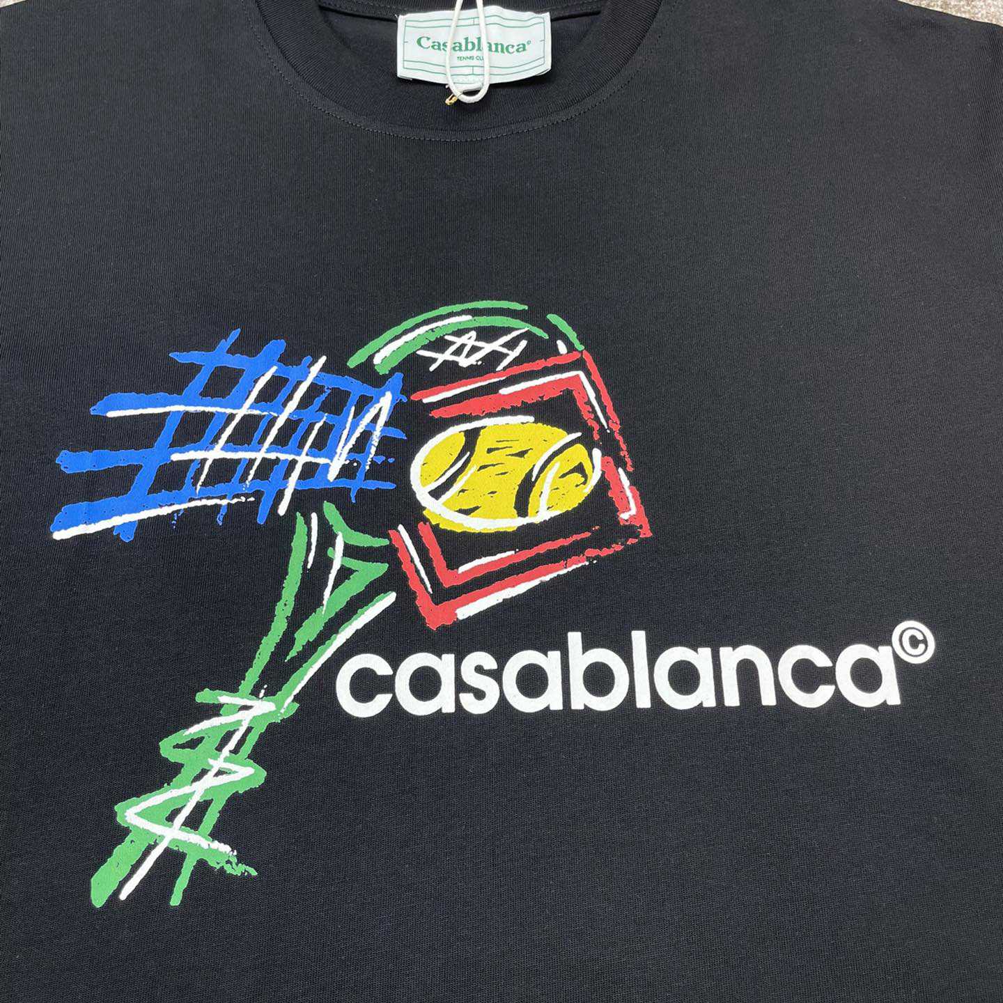 Casablanca Croquis De Tennis Screen Printed T-shirt   C899 - DopestKickz
