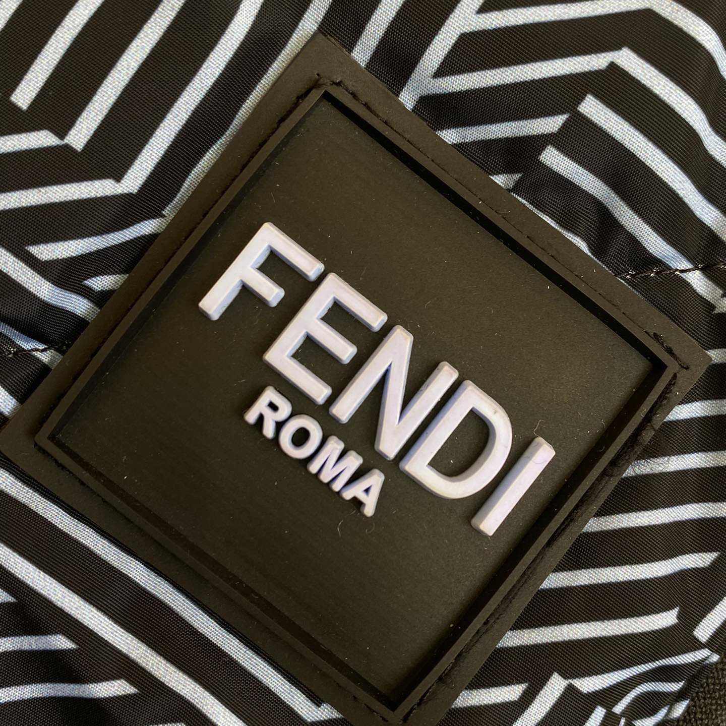 Fendi Shadow-print Panelled Down Jacket - DopestKickz
