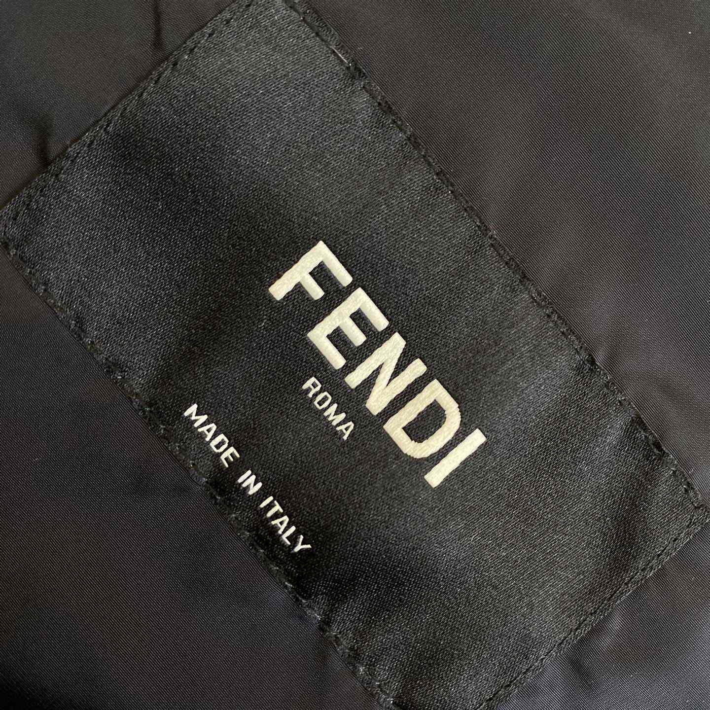 Fendi Shadow-print Panelled Down Jacket - DopestKickz