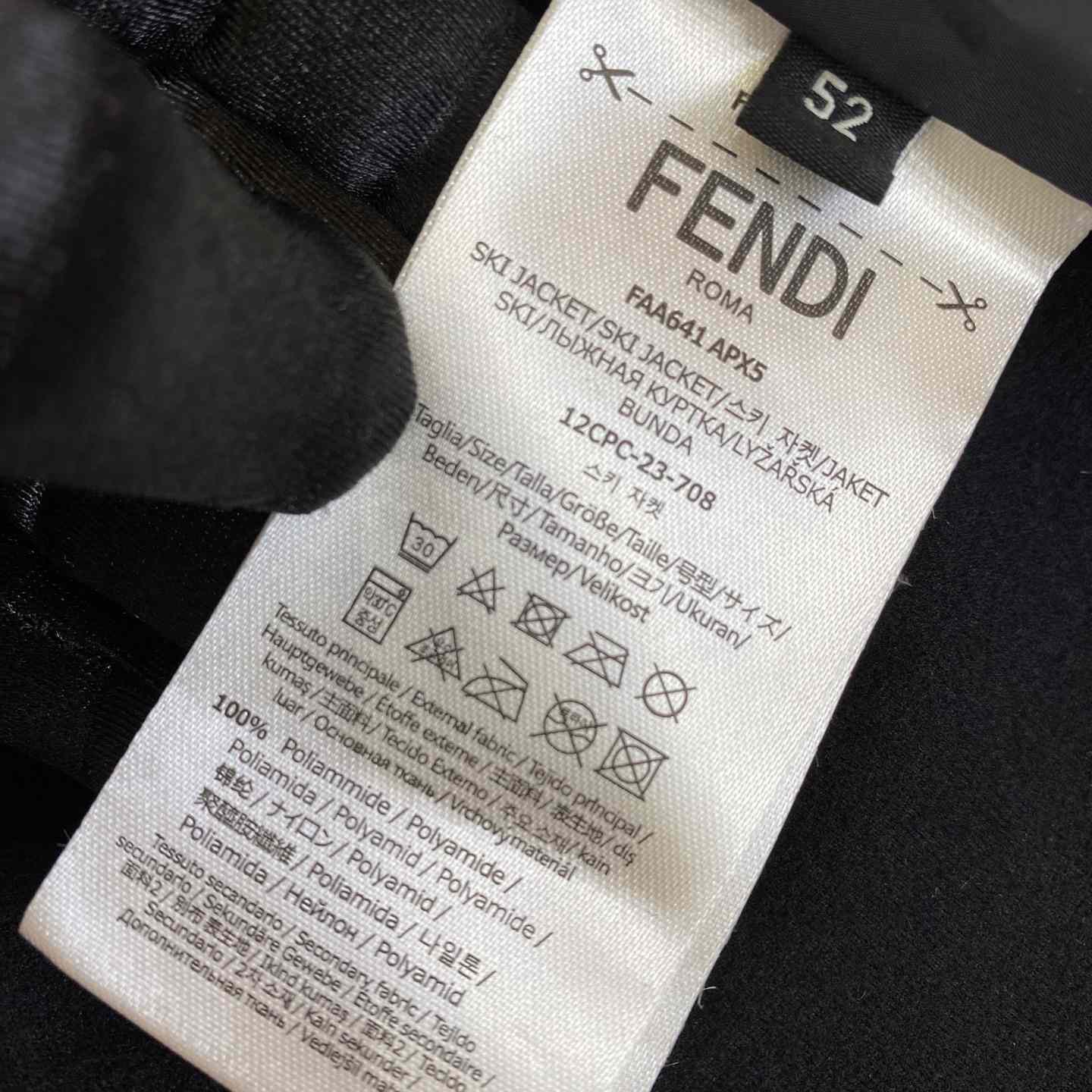 Fendi Shadow-print Panelled Down Jacket - DopestKickz