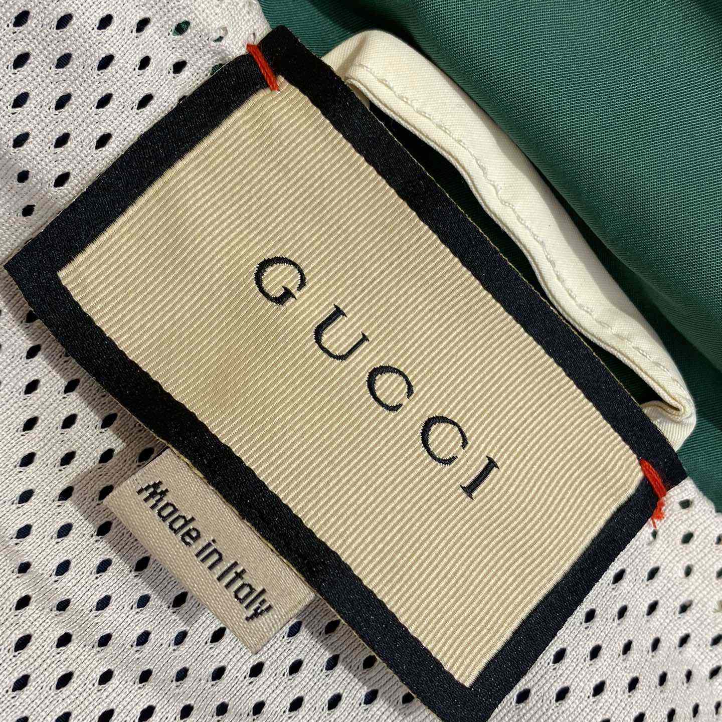 Gucci Cotton Nylon Jacket With Patch - DopestKickz