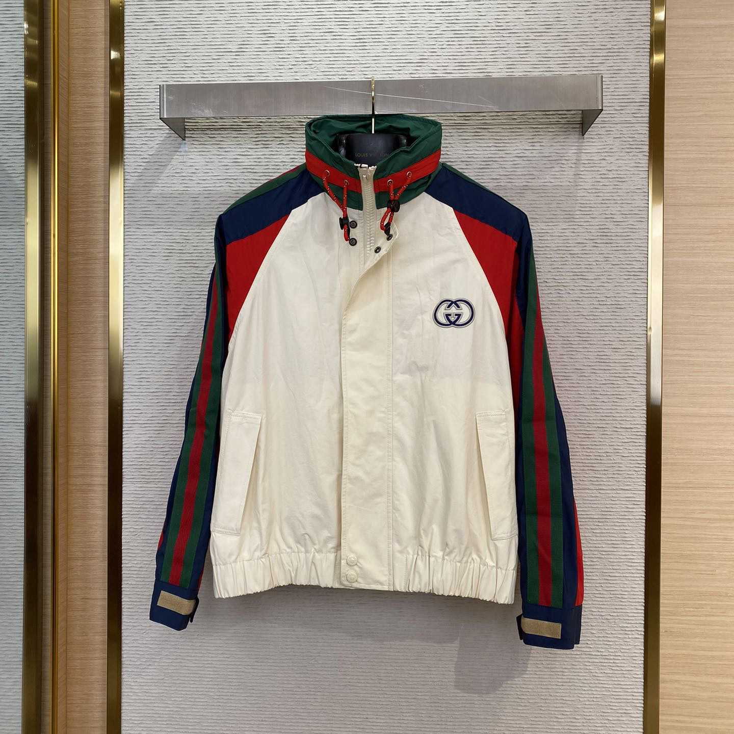 Gucci Cotton Nylon Jacket With Patch - DopestKickz