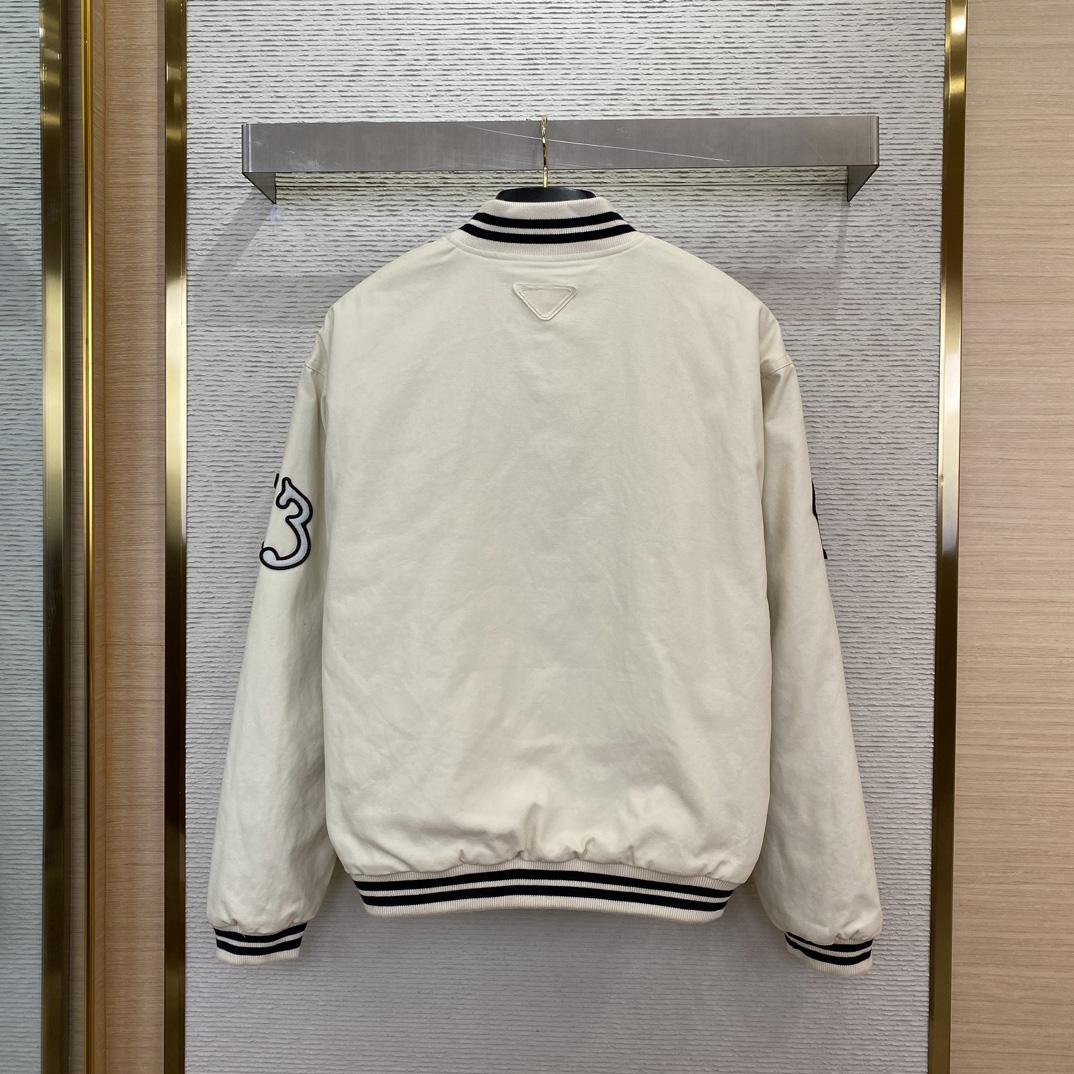 Prada Kid Mohair Bomber Jacket With Patches - DopestKickz
