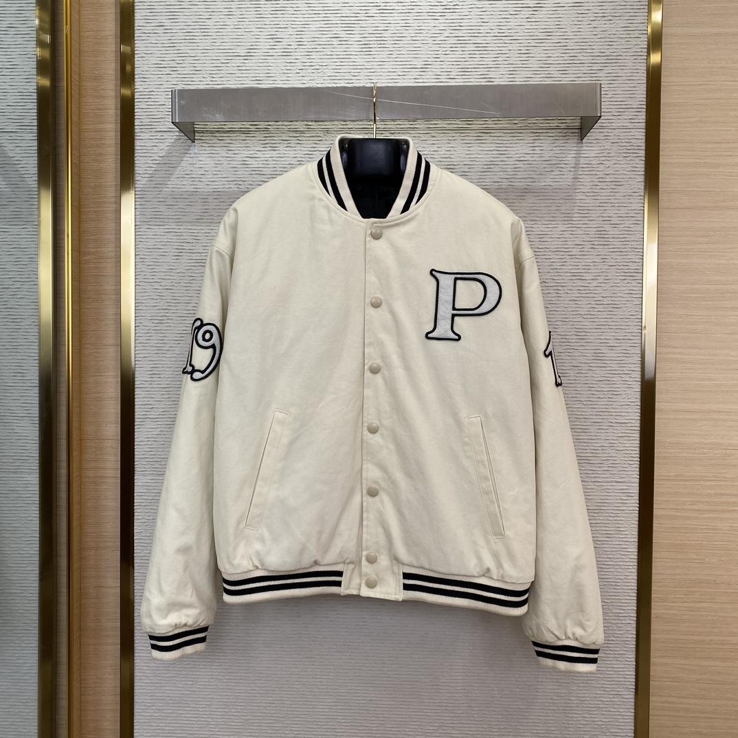 Prada Kid Mohair Bomber Jacket With Patches - DopestKickz