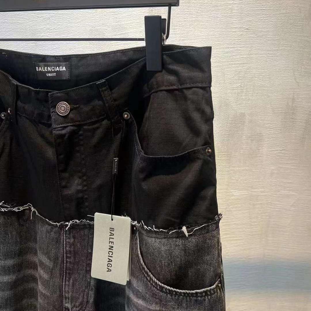 Balenciaga Large Denim Jeans - DopestKickz