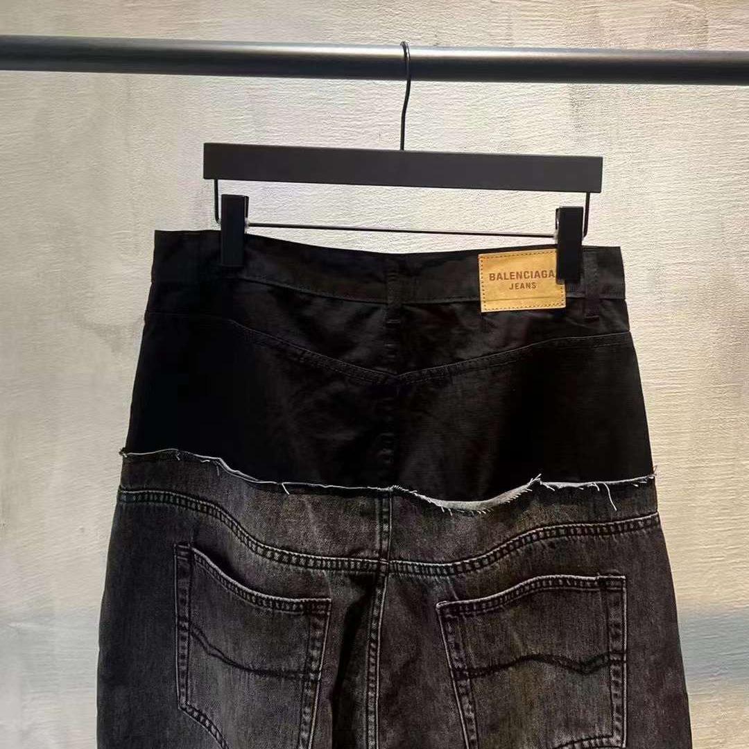 Balenciaga Large Denim Jeans - DopestKickz
