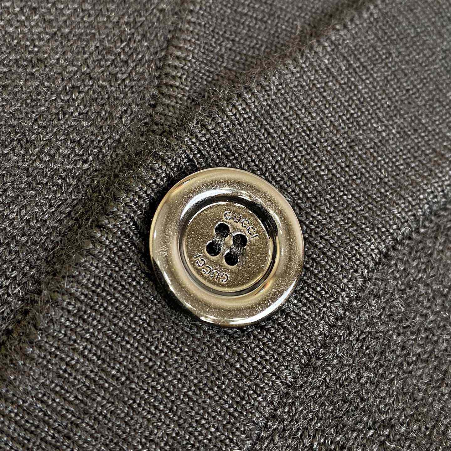 Gucci Double Wool Cardigan With Embroidery - DopestKickz