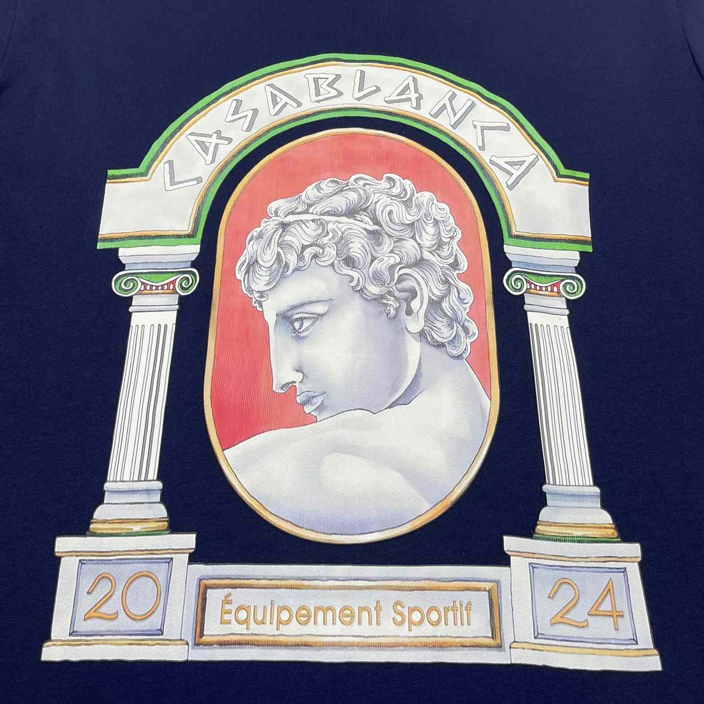 Casablanca Blue La Medaille Printed T-Shirt    C912 - DopestKickz