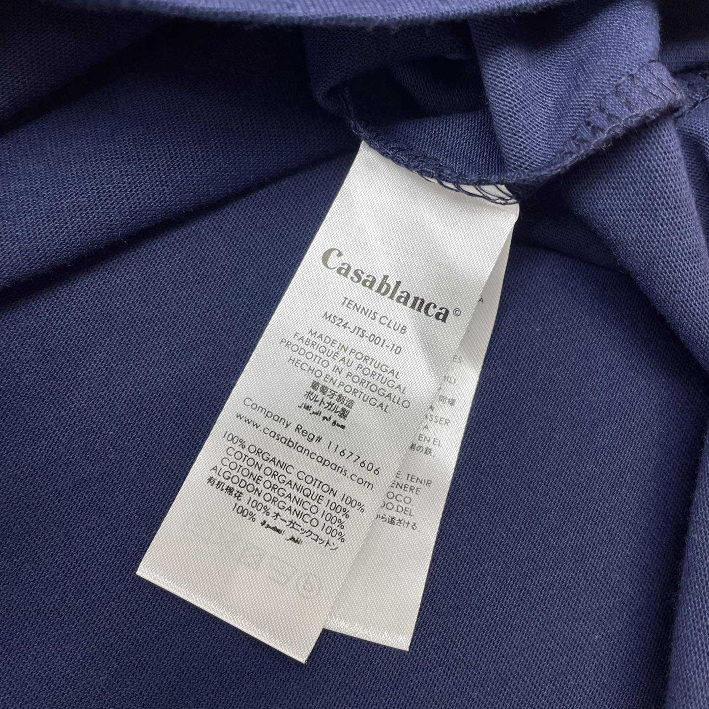 Casablanca Blue La Medaille Printed T-Shirt    C912 - DopestKickz