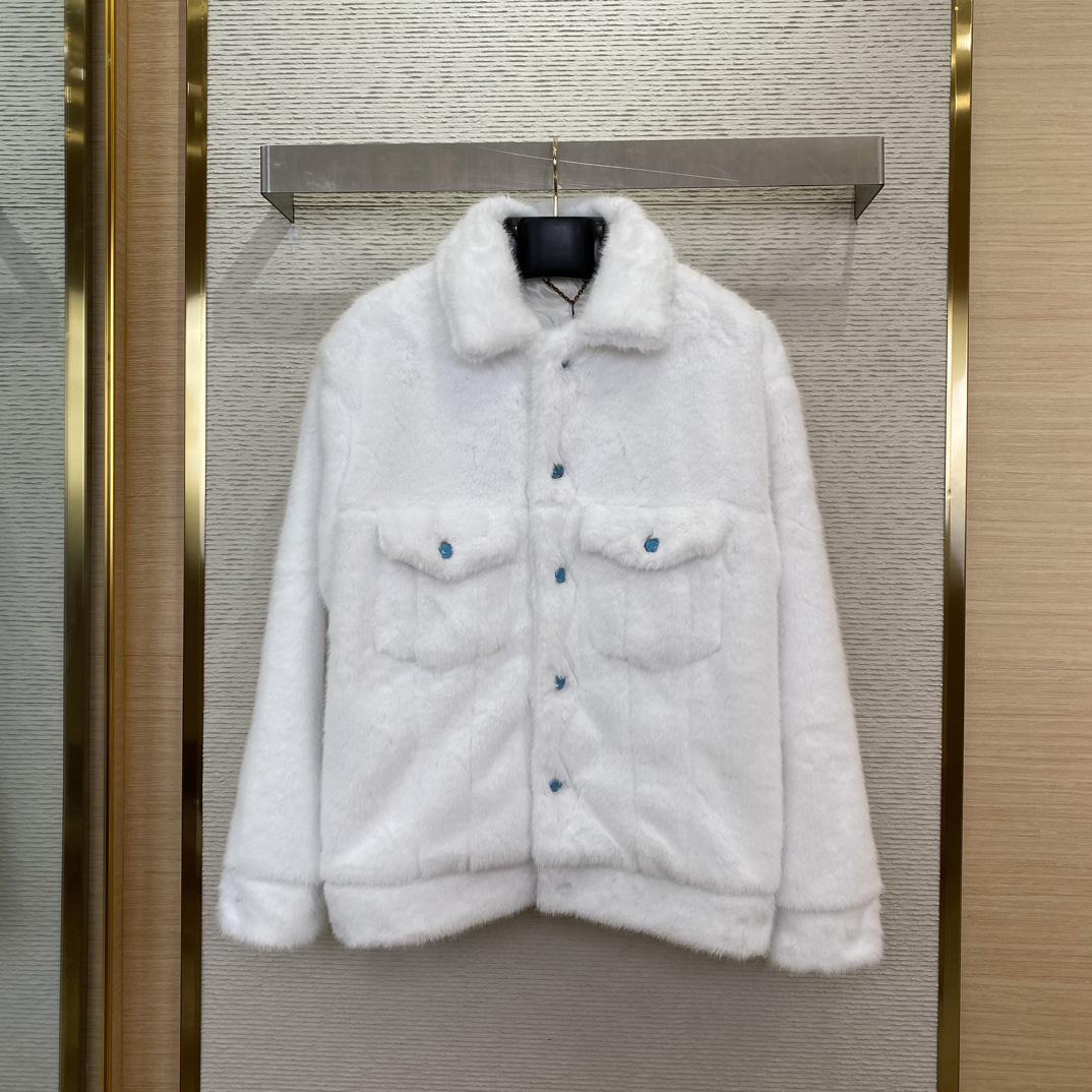 Louis Vuitton Mink Trucker Jacket   1AFXB7 - DopestKickz