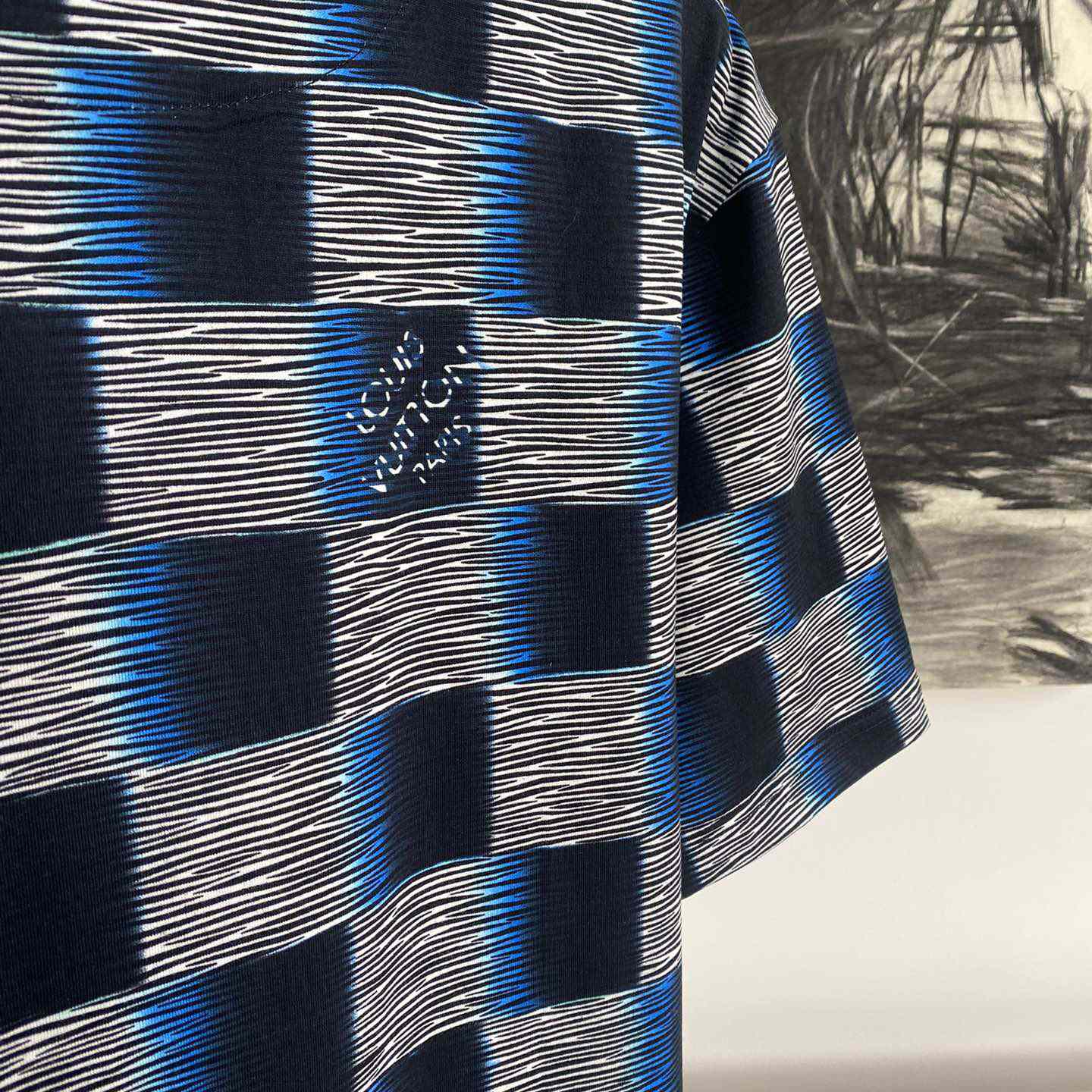 Louis Vuitton Damier Short-Sleeved Cotton T-Shirt   1AFB30 - DopestKickz