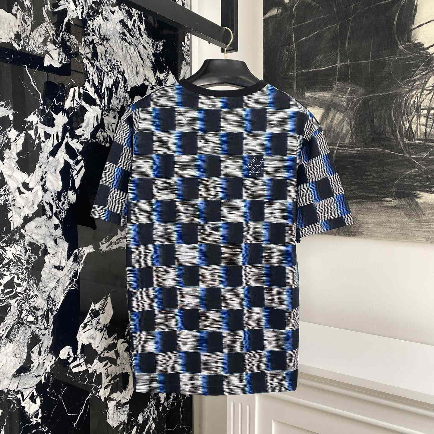 Louis Vuitton Damier Short-Sleeved Cotton T-Shirt   1AFB30 - DopestKickz