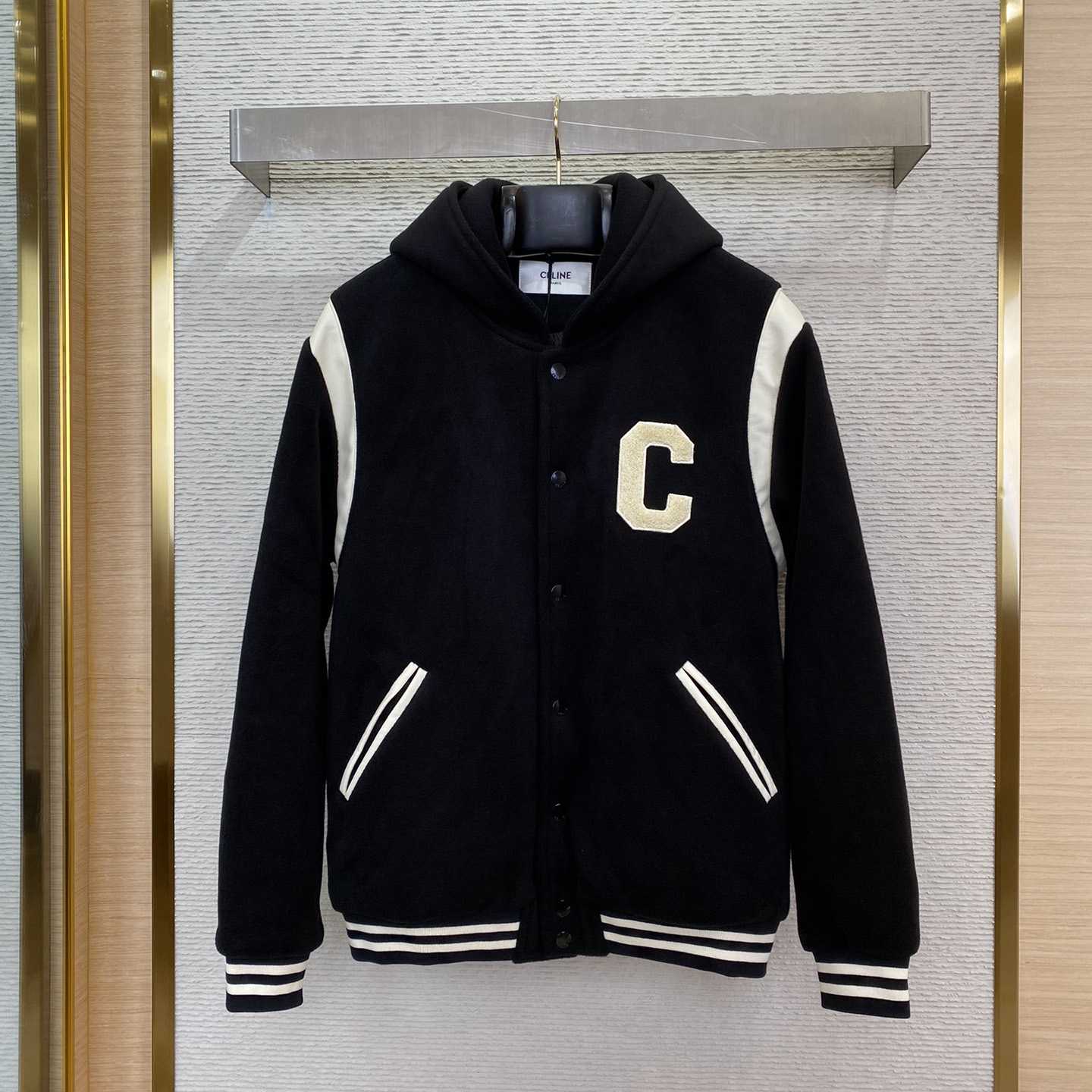 Celine Hooded Teddy Jacket In Cashmere Wool - DopestKickz