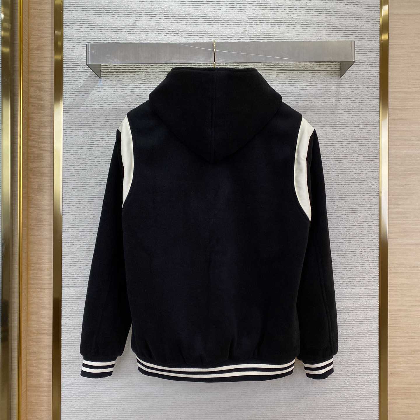 Celine Hooded Teddy Jacket In Cashmere Wool - DopestKickz