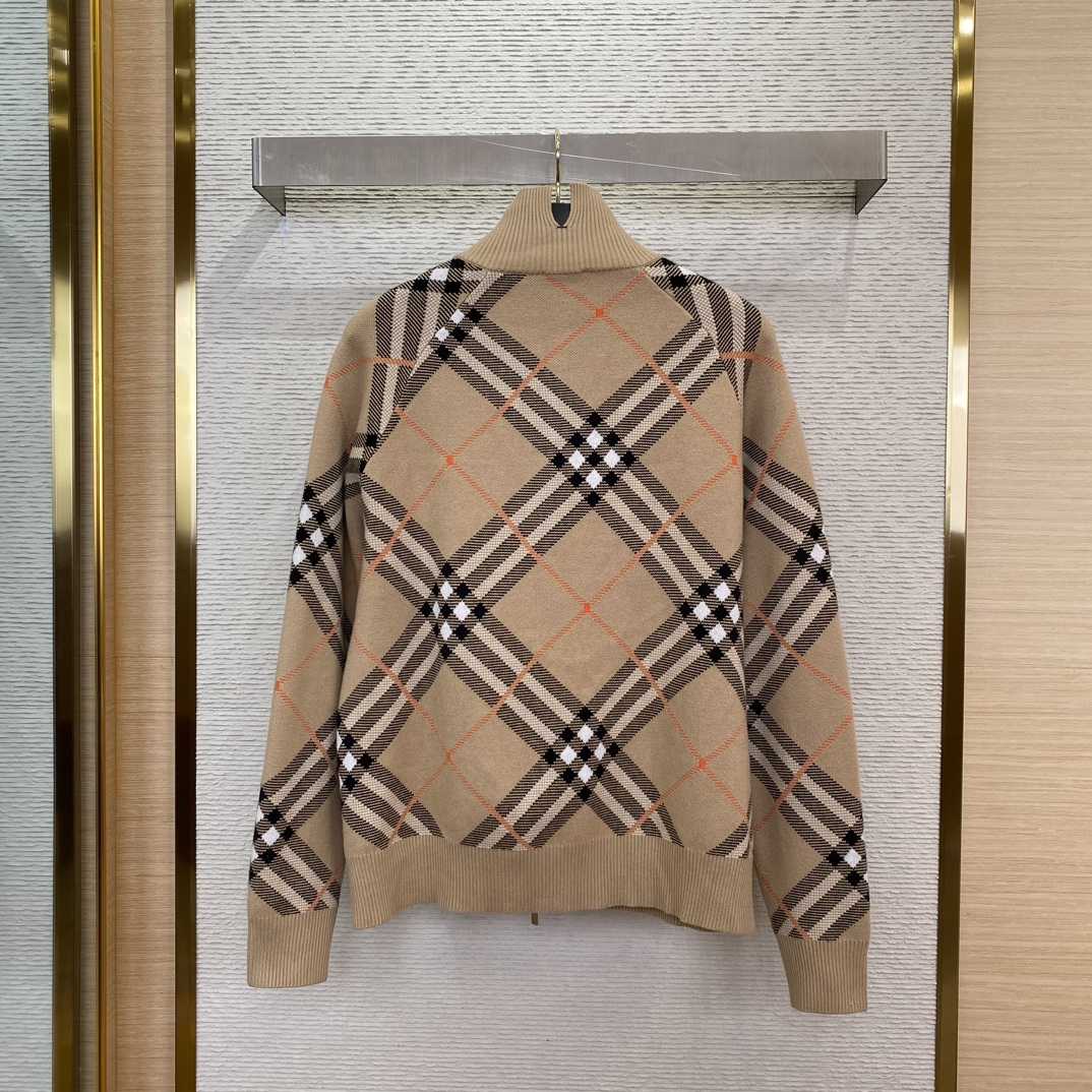 Burberry Check Wool Blend Track Jacket - DopestKickz