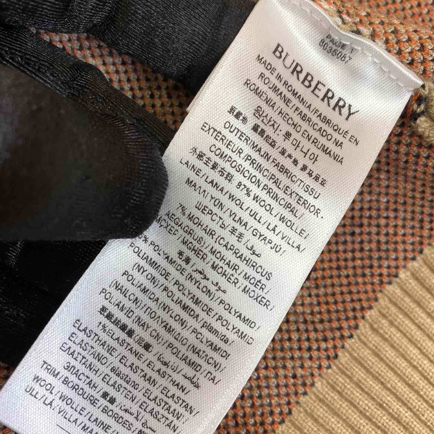 Burberry Check Wool Blend Track Jacket - DopestKickz