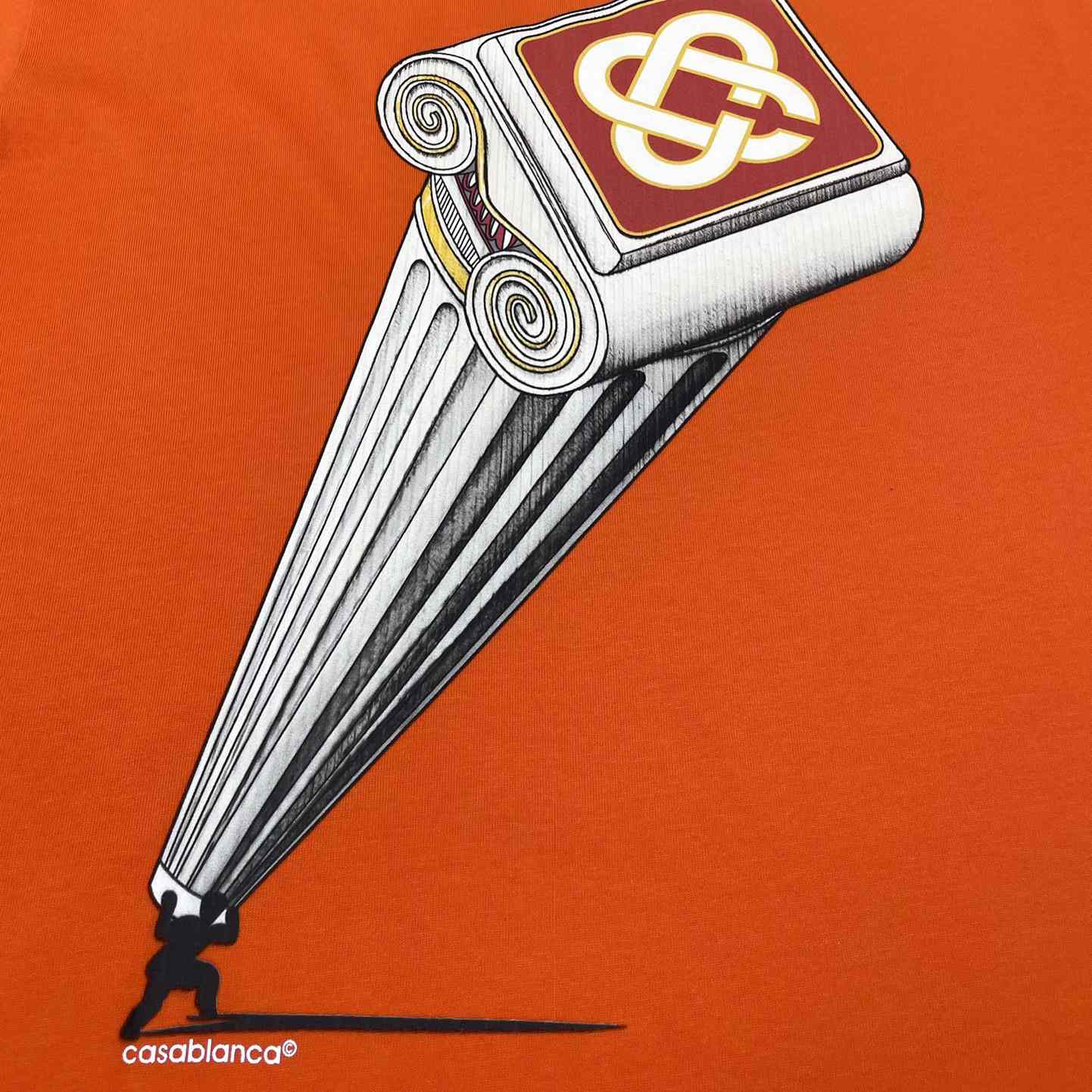 Casablanca Leaning Column T-Shirt   C907 - DopestKickz