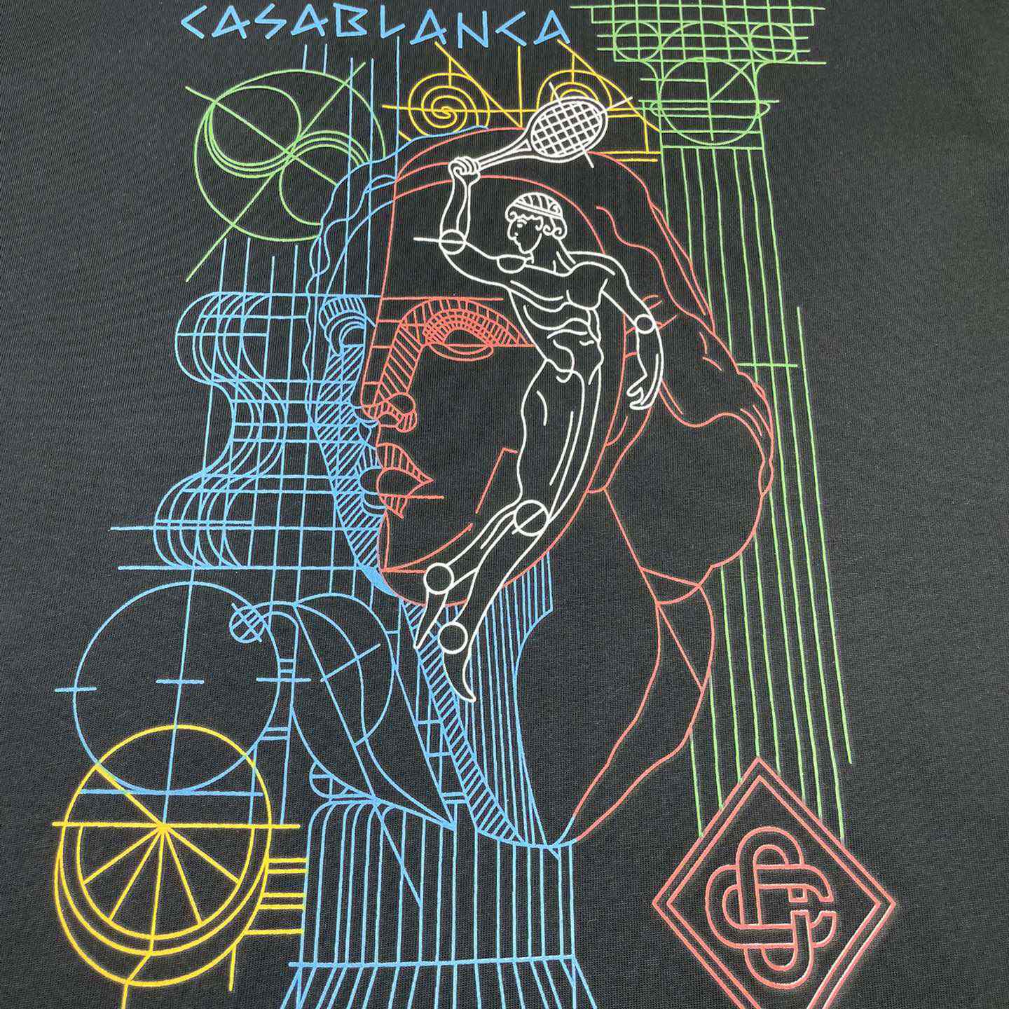 Casablanca Tennis Play In Progress T-shirt   C901 - DopestKickz