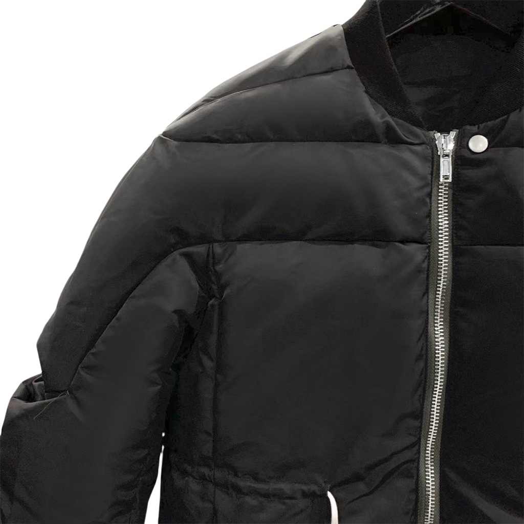 Rick Owens Drawstring Waist Bomber Jacket - DopestKickz